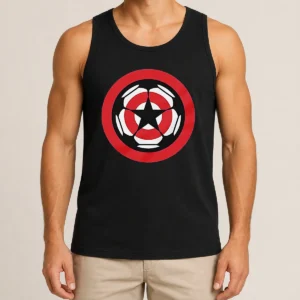 Pretty Captain America Marvel Cinematic Universe UEFA Champions Tank Top
