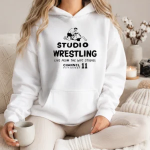 Nice Studio Wrestling Live From The WIIC Studios Channel 11 Pittsburgh Hoodie