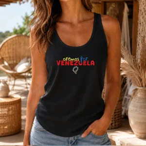 Pretty Oremos Por Venezuela Religious Rosary Tank Top
