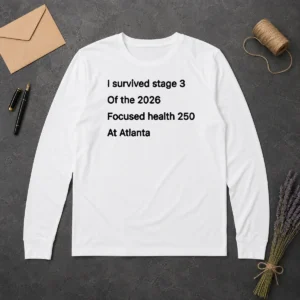 Top I Survived Stage 3 Of The 2026 Focused Health 250 At Atlanta Long Sleeve Shirt