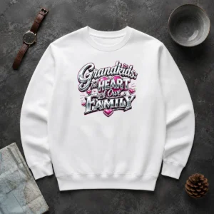 Pretty Grandkids The Heart Of Our Family Y2K Sweater