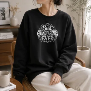 Top Funny Best Grandparents Ever Line Art Sweater