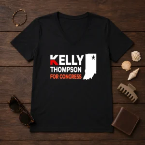 Awesome Kelly Thompson For Congress V-Neck Shirt