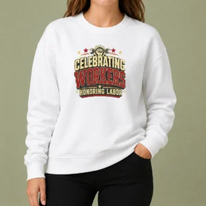 Good Nice Labour Day Pride Celebrating Workers Retro Distresse Sweater