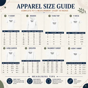 Size chart for Pretty Sorry I Am Late I Did Not Want To Come shirt with measurements in inches and cm
