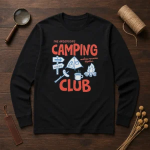 Official The Andersons Camping Club Making Memories Together Campfire Long Sleeve Shirt