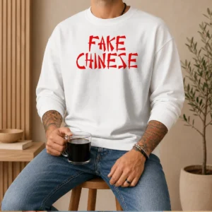 Official Fake Chinese Typography Statement Expression Parody Sweater