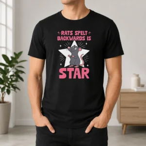 Awesome Nice Rat Humor Gift Rats Spelt Backwards Is Star