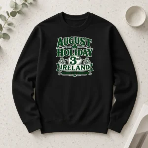 Premium August Holiday Ireland Family Celebration Silhouette Long Sleeve Shirt