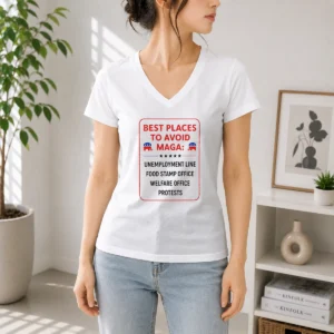 Nice Best Places To Avoid MAGA V-Neck Shirt