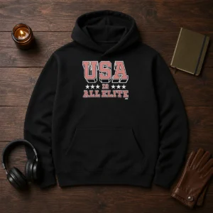 Top USA Is All Elite AEW Wrestling Promotional Logo Hoodie