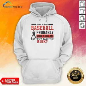 Original A Day Without Baseball Probably Won'T Kill Me But Why Take The Risk Hoodie