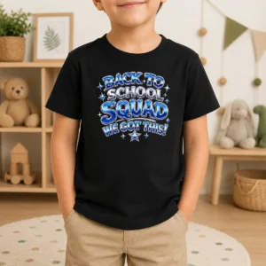Pretty Back To School Squad Y2K Chrome Style Kids T-Shirt
