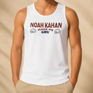 Premium Noah Kahan Made Me Cry Smiley Face Tank Top