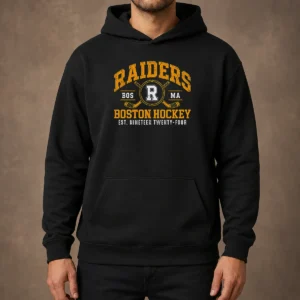 Hot Vintage Boston Raiders Hockey Fan Team Spirit Hoodie