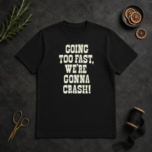 Funny Going Too Fast We Are Gonna Crash Pop Culture Music Fan Lyrics Quote