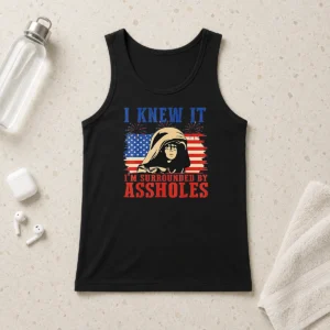Premium Dark Helmet I Knew It Im Surrounded By Assholes Spaceballs Tank Top