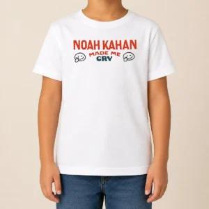 Hot Pretty Noah Kahan Made Me Cry Singer Songwriter Kids T-Shirt