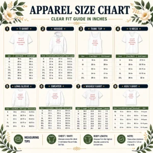 Size chart for Awesome Sorry If I Looked Interested I'M Not slogan shirt with measurements in inches and cm