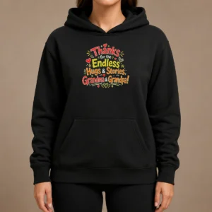 Nice Grandparents Day Thanks Doodle Family Love Hoodie