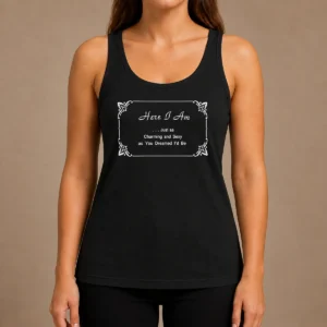 Pretty Here I Am Just As Charming And Sexy As You Dreamed ID Be Tank Top