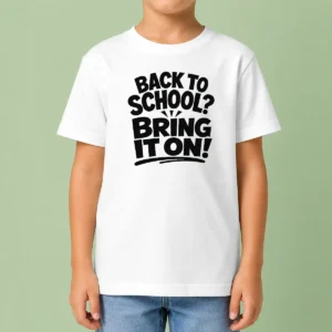 Top Funny Back To School Silhouette With Sassy Confidence Kids T-Shirt