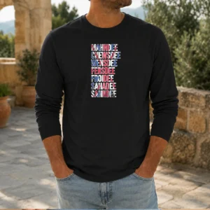 Hot British Flag Cockney Accent Days Of The Week – London Long Sleeve Shirt