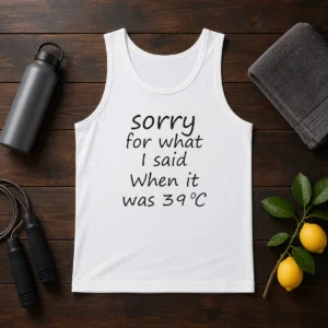 Pretty Sorry For What I Said When It Was 39 Tank Top