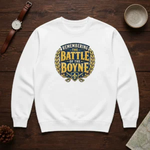 Original Pride In History Typography For Battle Of The Boyne (2) Sweater
