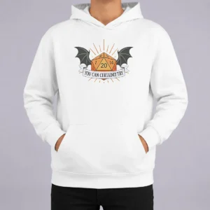 Hot You Can Certainly Try D20 Dice With Wings Hoodie