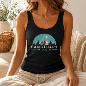Pretty Original Moonbase After Dark Geek Tank Top