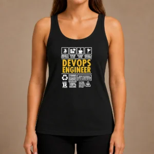 Hot Devops Engineer Humorous Infographic Icons Knower Of Everything Superhero Tank Top