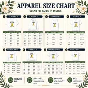 Size chart for Original Sometimes I Talk To Myself Then We Both Laugh And Laugh Duck showing measurements in inches and cm