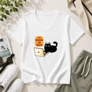 Hot I Fix Problems You Created V-Neck Shirt