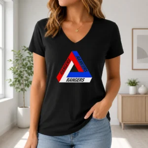 Nice New York Rangers Rangers NHL Team Logo V-Neck Shirt