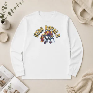 Hot Kid'S Utah Royals Soccer Player Grey Long Sleeve Shirt
