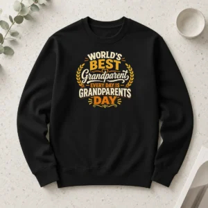 Nice Grandparents Day Typography Shirt Celebrating Family Love Long Sleeve Shirt
