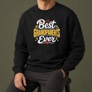 Top Best Grandparents Ever Silhouette Sweater