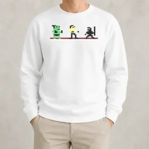 Official Top Commodore 64 Sweater in classic fit with retro computer graphic design