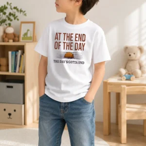 Premium At The End Of The Day The Day'S Gotta End Kids T-Shirt