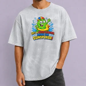 Good Awesome Brain Muncher Sunsplash Pixel Washed T-Shirt