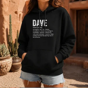 Official Personalized Definition Funny Dave Geek Hoodie