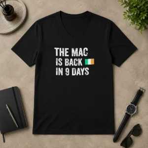Premium Original The Mac Is Back In 9 Days Flag V-Neck Shirt