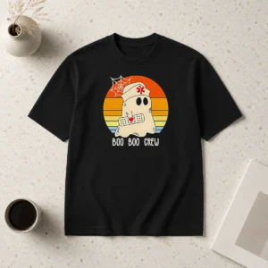 Original Boo Boo Crew Retro Ghost Nurse Halloween