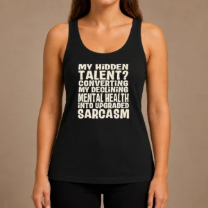 Pretty My Hidden Talent Converting My Declining Mental Health Into Upgraded Sarcasm Tank Top