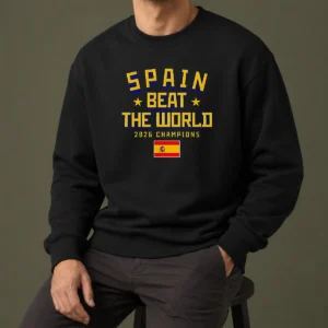 Pretty Spain Beat The World 2026 Champions Soccer Sweater