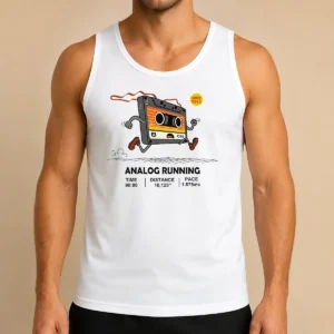 Nice Analog Running Tank Top