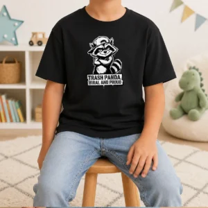 Official Jimothy Viral Raccoon Trash Panda Stencil Kids T-Shirt