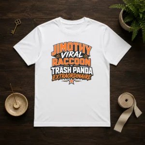 Official Jimothy Viral Raccoon Funny Trash Panda Typography