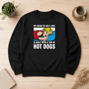 Top Self Love Black Sweater